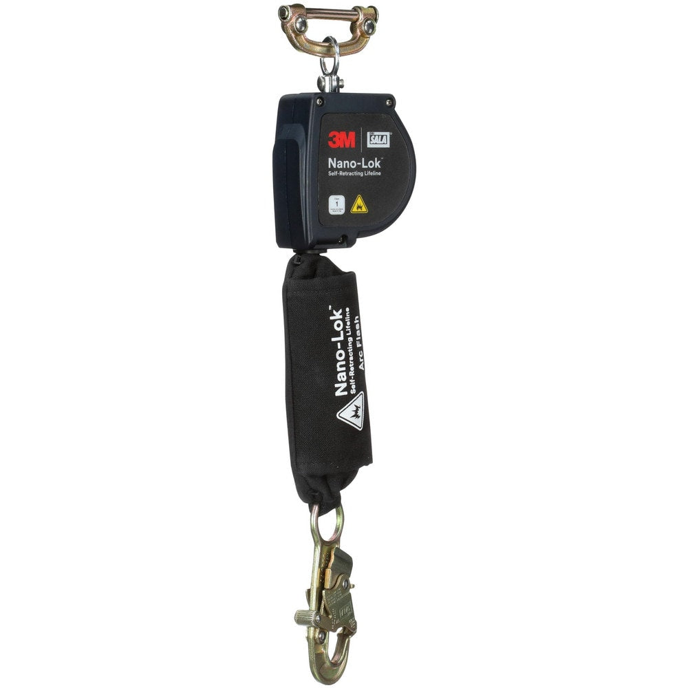 Self-Retracting Lifeline: 420 lb Capacity, 8.00' Lifeline, Single Pin Connector