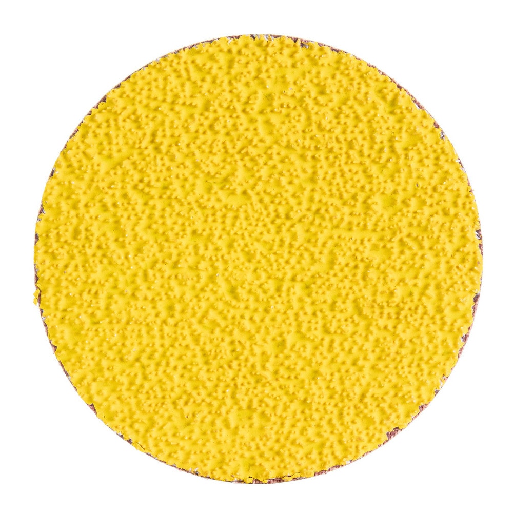 Quick-Change Disc: Type R, 3" Dia, 36 Grit, Ceramic Alumina, Coated