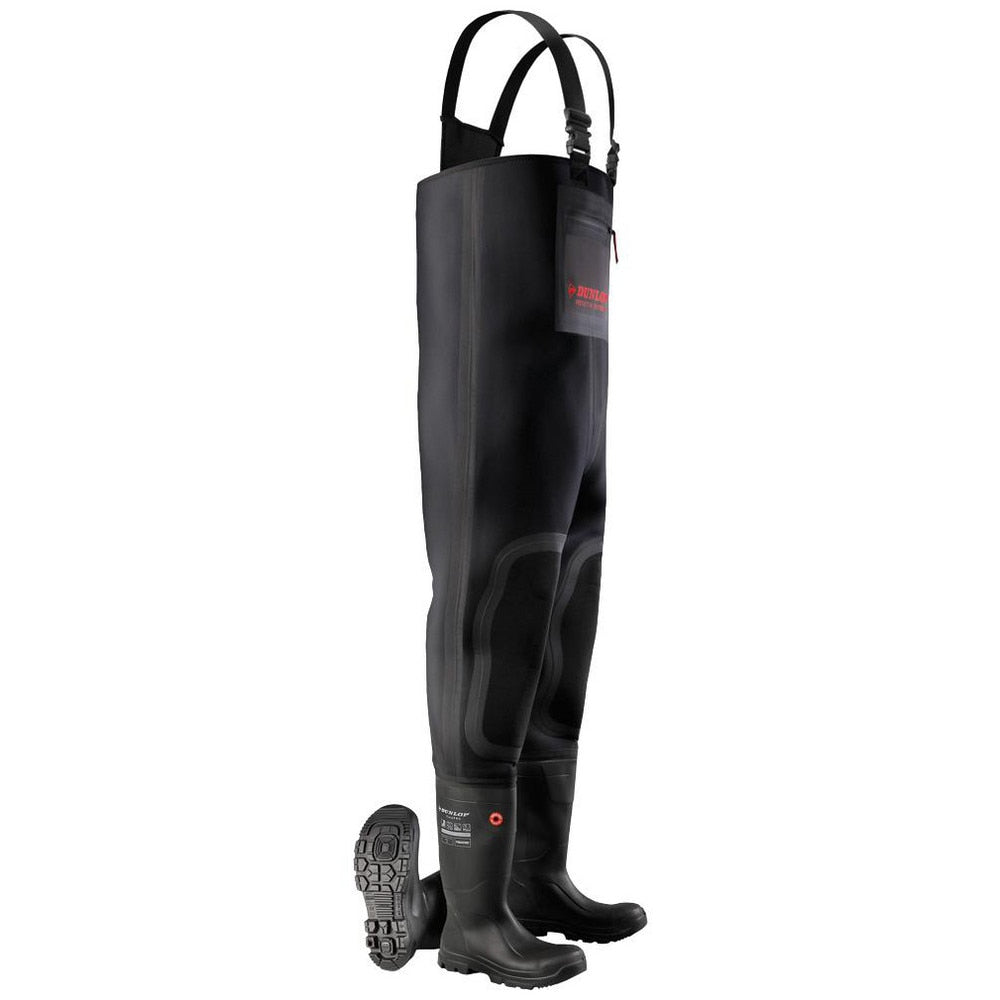 Hip & Chest Wader: Wader, Black, Neoprene, Size 10