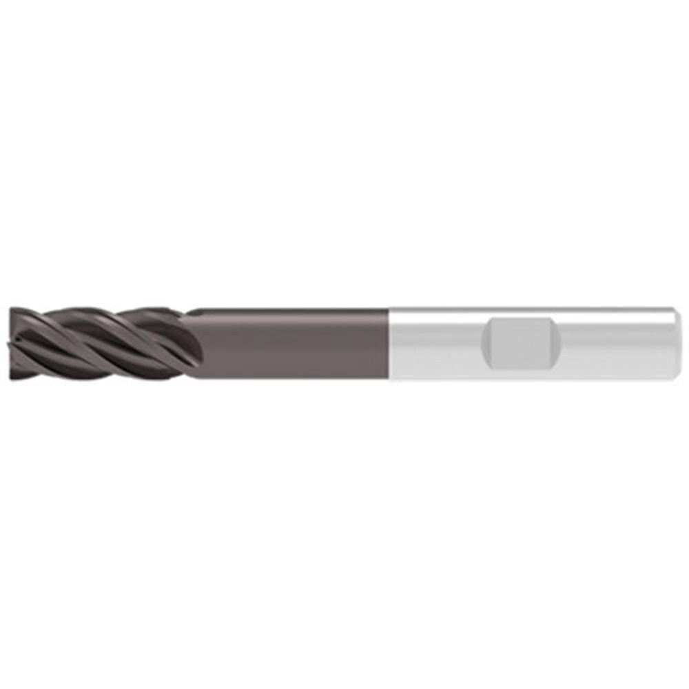 Corner Chamfer End Mill: 5.00 mm Dia, 13.00 mm LOC, 4 Flute, 0.10 mm Chamfer Width, Solid Carbide