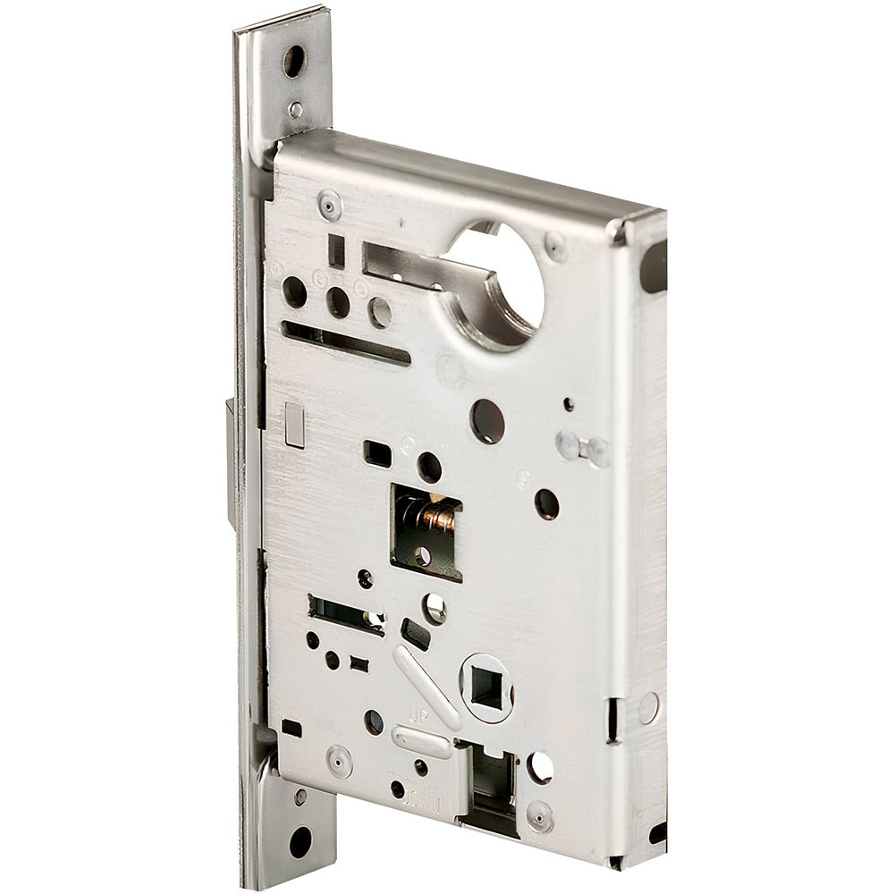 Electromechanical Locks; Type:  Electrified Mortise Lock; Fail Safe: No; Fail Secure: Yes; Request to Exit: No; Finish: Satin Chrome; Material: Metal