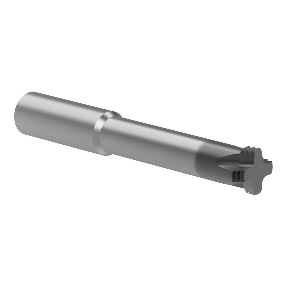 Helical Flute Thread Mill: M18, 4 Flute, 0.5000" Shank Dia, Solid Carbide