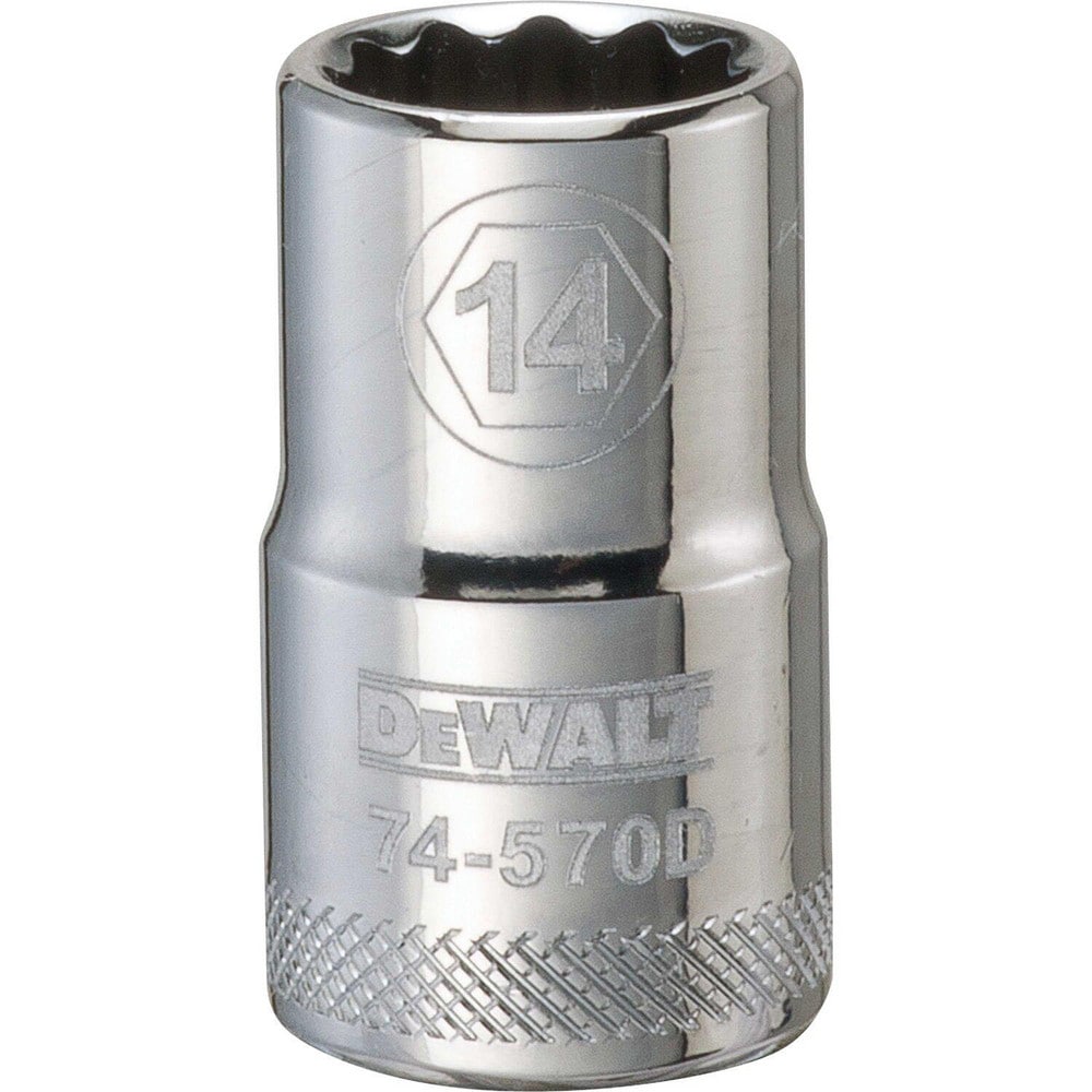 Standard Hand Socket: 1/2" Drive, 14.00 mm Socket, 12-Point