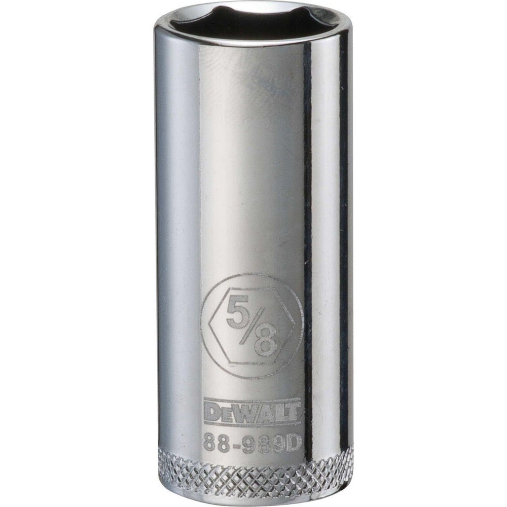 Deep Hand Socket: 3/8" Drive, 5/8" Socket, 6-Point