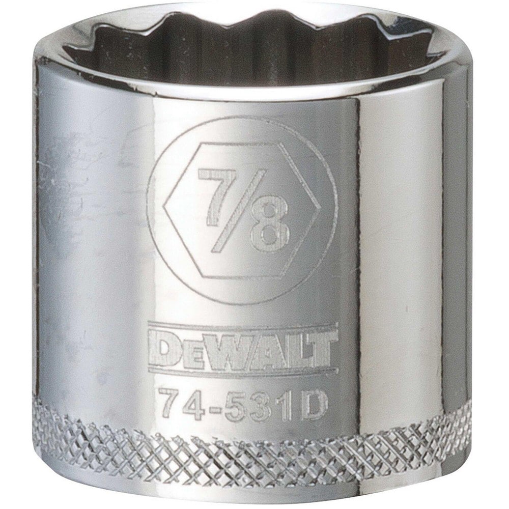 Standard Hand Socket: 3/8" Drive, 7/8" Socket, 12-Point