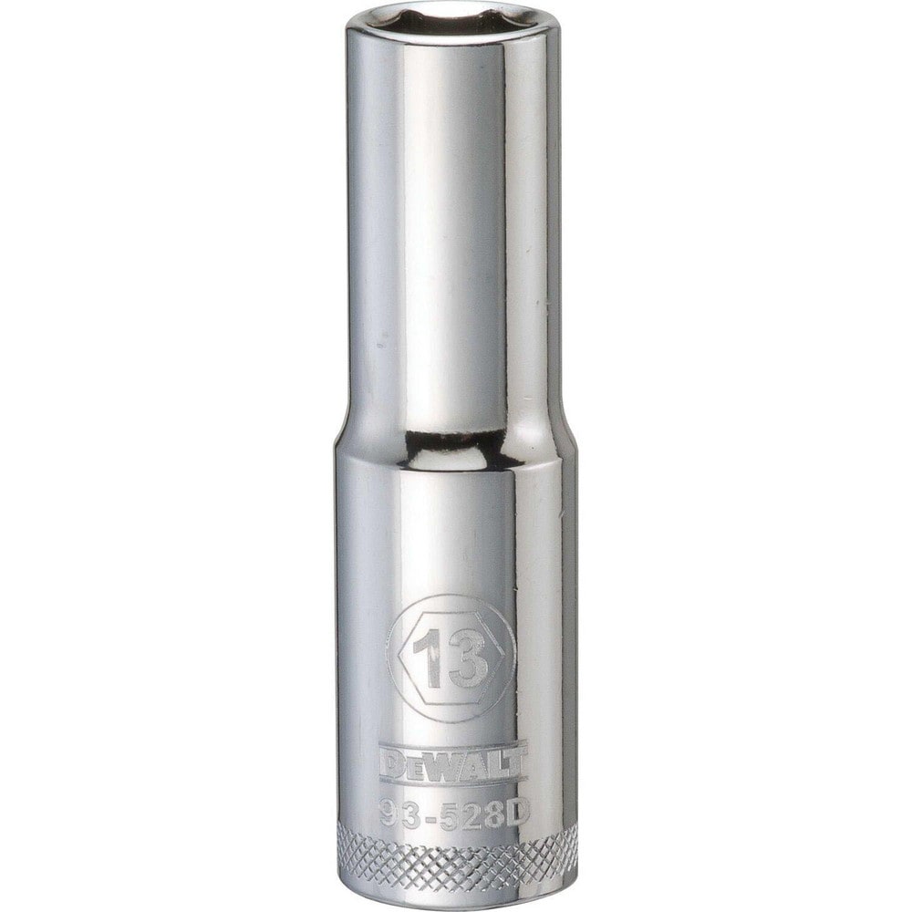 Deep Hand Socket: 1/2" Drive, 13.00 mm Socket, 6-Point