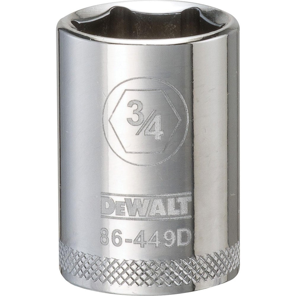 Standard Hand Socket: 1/2" Drive, 3/4" Socket, 6-Point