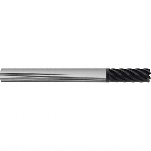 Corner Radius End Mill: 1-1/4" Dia, 2" LOC, 38 deg Helix, Corner Radius End, Series HS