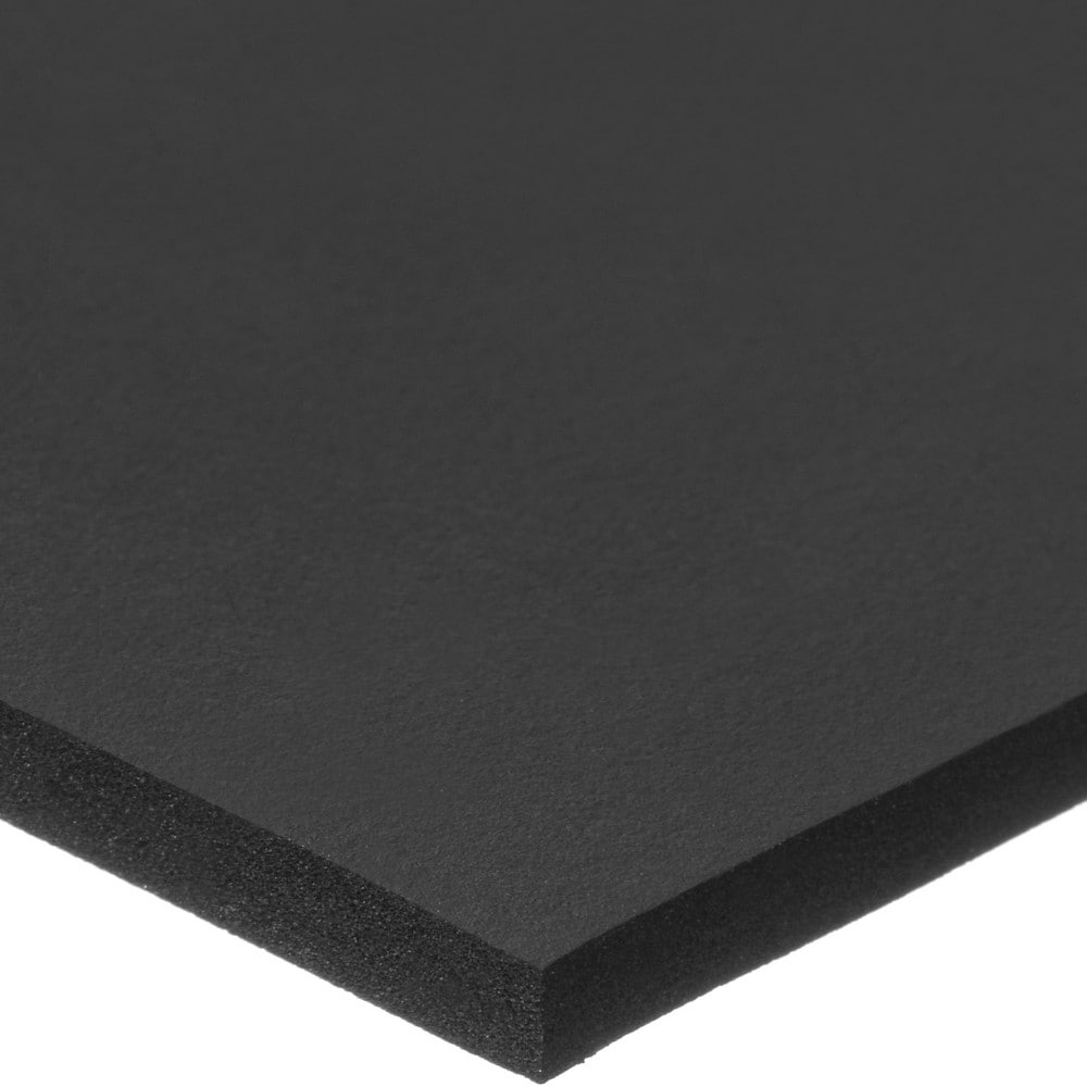 Closed Cell Polyethylene Foam Sheet: 1/2" Thick, 48" Wide, 8' Long, Black