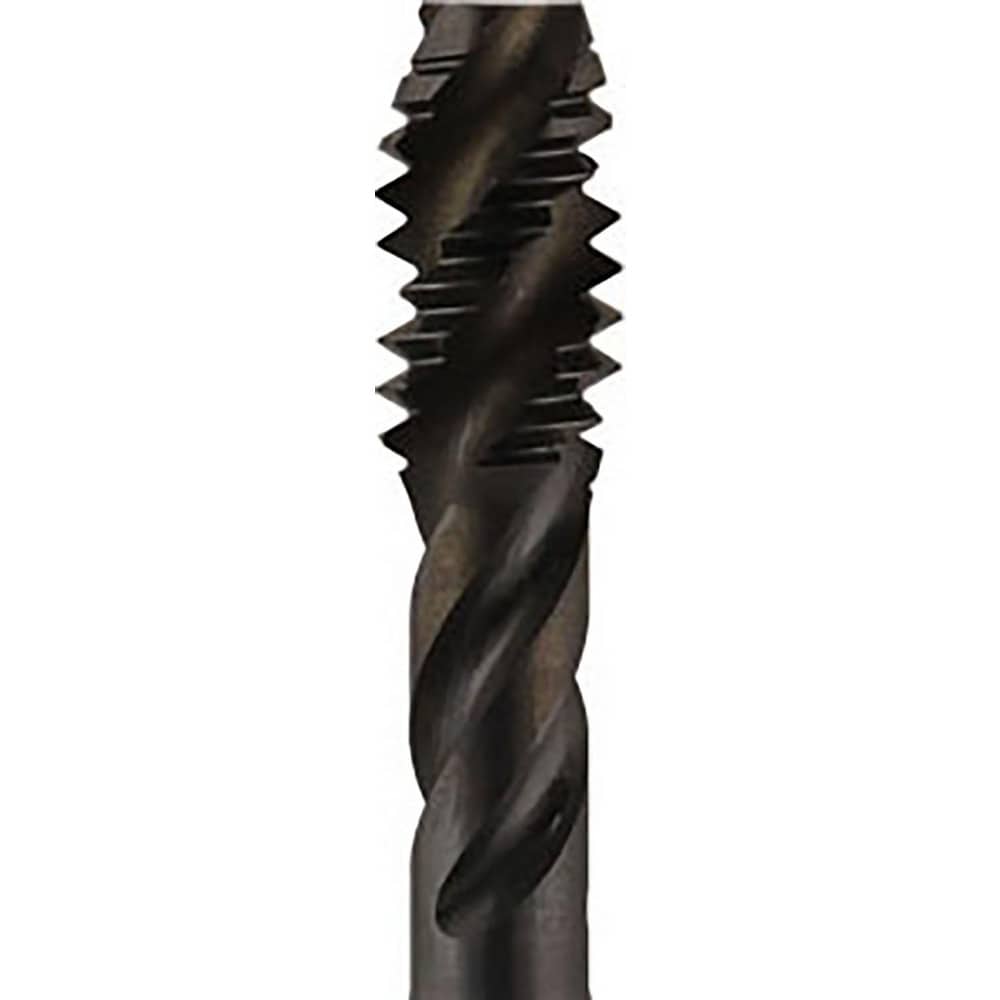 Spiral Flute Tap: UNF, 3 Flute, 2-1/2 - 3-1/2, 2B Class of Fit, Vanadium High-Speed Steel, Oxide Finish