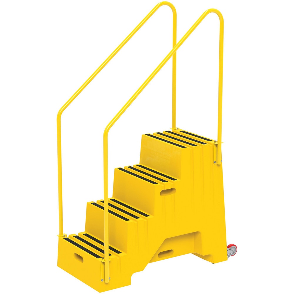 4 Step Polyethylene Step Ladder: 6' 3" Height
