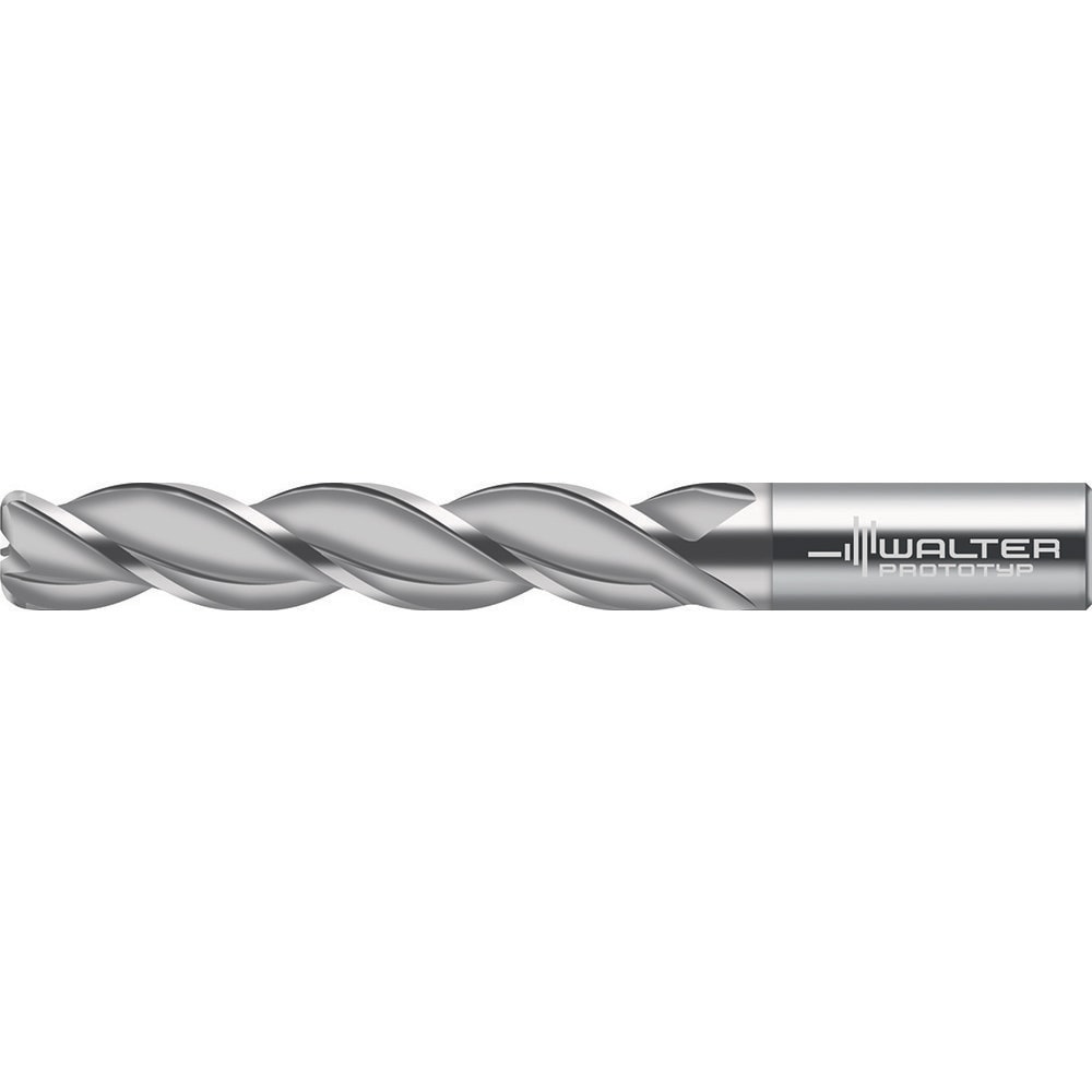 Corner Radius End Mill: 16.00 mm Dia, 80.0000 mm LOC, 35.00 deg Helix, Corner Radius End, Series MC166