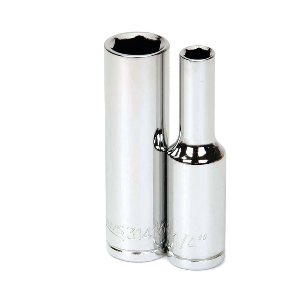 Deep Socket Hand Socket: 3/8" Drive, 13/16" Socket, 6-Point