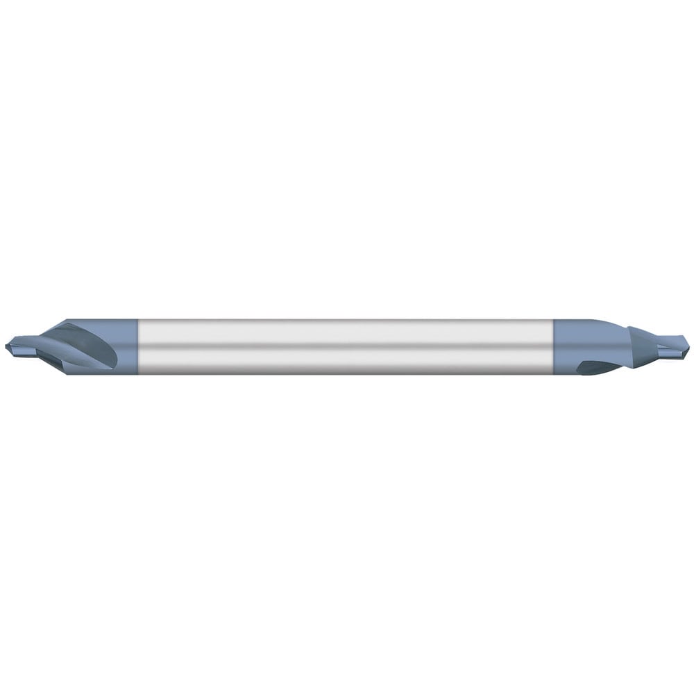 Combo Drill & Countersink: #3, 1/4" Body Dia, 118°, Solid Carbide