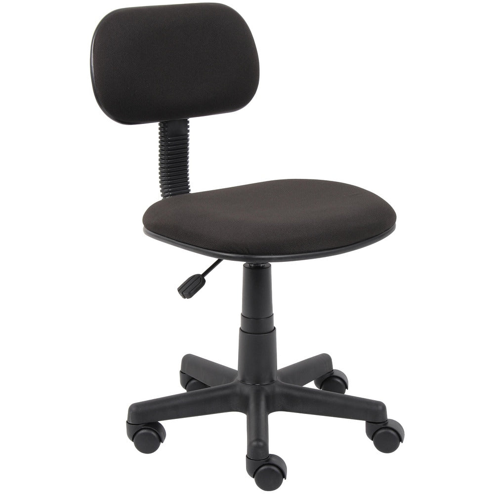 Task Chair: Crepe, Adjustable Height, Black