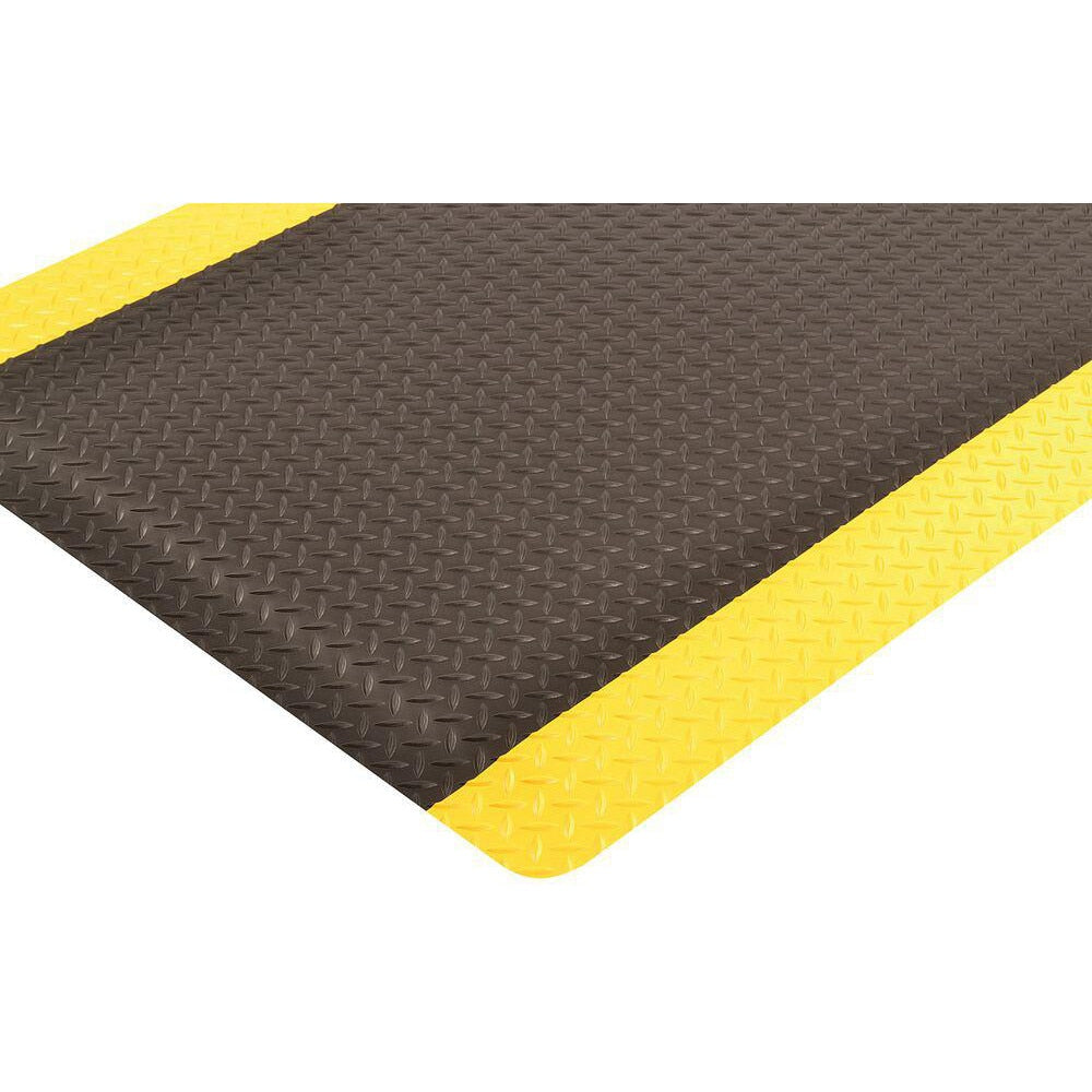 Anti-Fatigue Mat: 9/16" Thick, Vinyl, Beveled Edge, Heavy-Duty