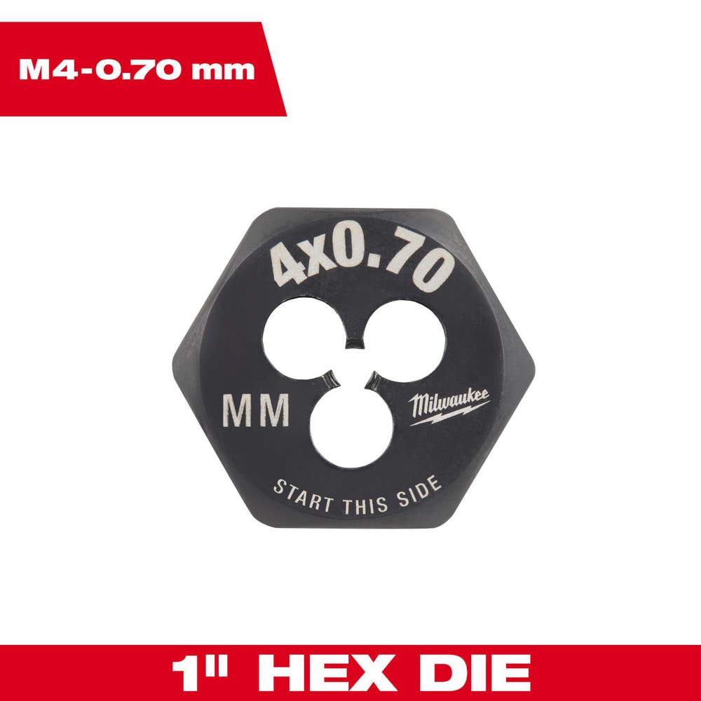 Hex Rethreading Die: Right Hand, No Carbon Steel