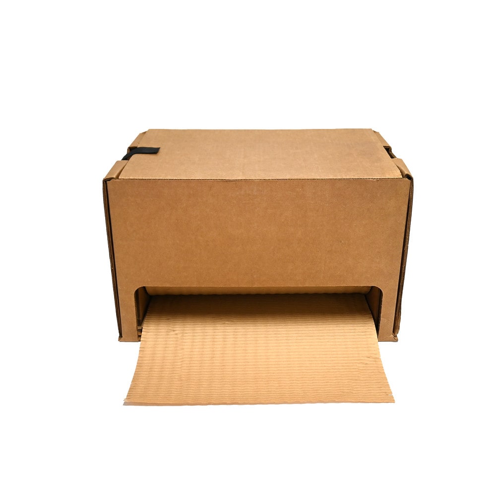 HexcelWrap All-Paper dispenser Box in Natural 12" x 300' Stretch-Wrap-Pack, 100% Recyclable