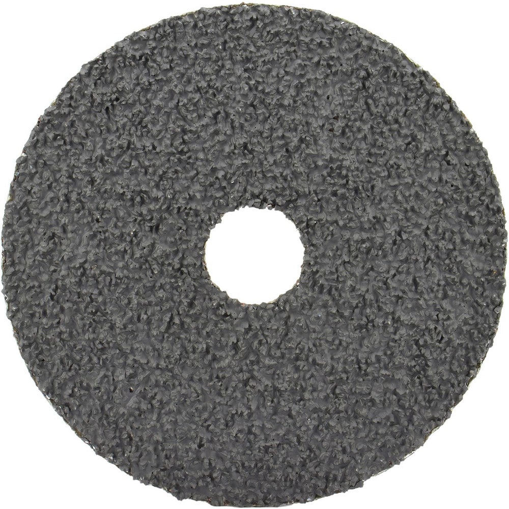 Fiber Disc: 4-1/2" Disc Dia, 5/8-11 Hole, Threaded Arbor Hole, 50 Grit, Ceramic Alumina