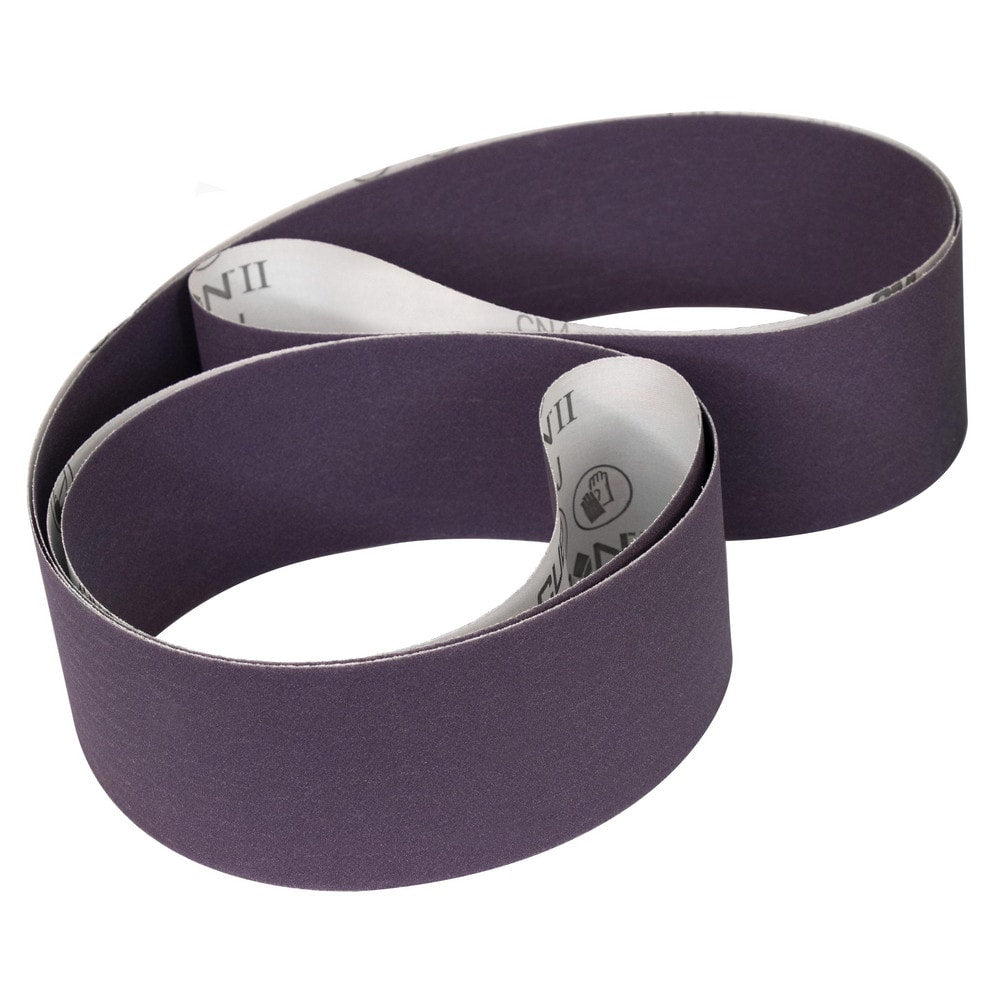 Abrasive Belt: 2" Wide, 118" OAL, 80+ Grit, Ceramic