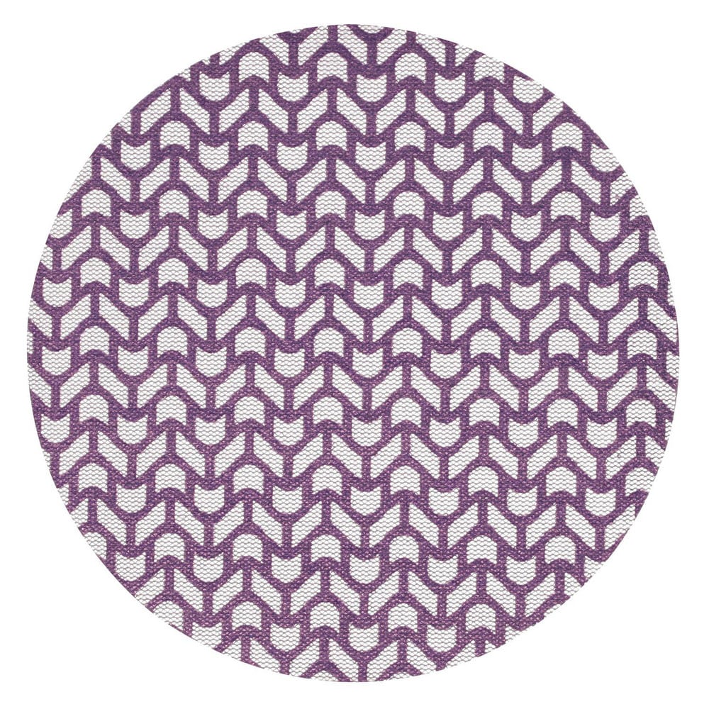 Hook & Loop Disc: 8" Dia, 80 Grit, Coated, Precision Shaped Ceramic