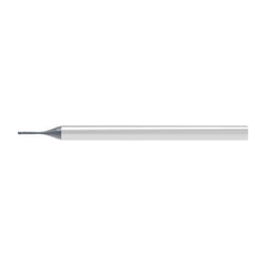 Ball End Mill: 0.20 mm Dia, 0.12 mm LOC, 2 Flute, Solid Carbide