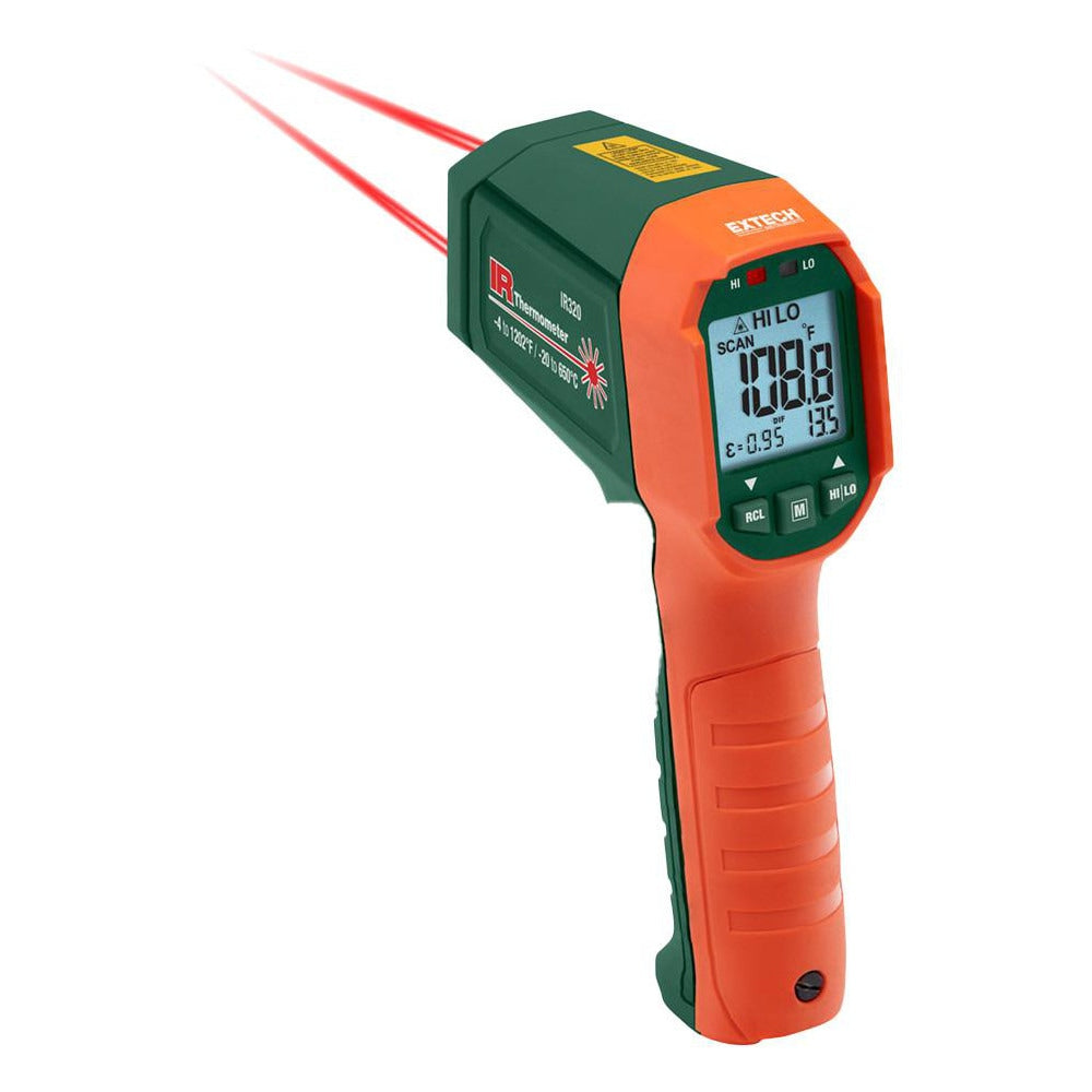 Infrared Thermometers; Display Type: LCD; Accuracy: ±2%; Compatible Surface Type: Dull, Dark, Light, Concrete, Shiny