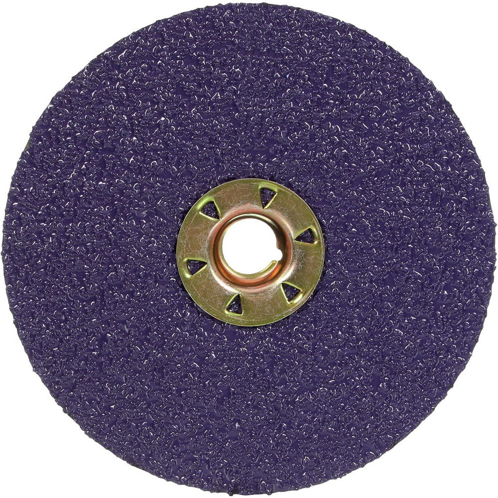 Fiber Disc: 5" Disc Dia, Quick Change TN, 36 Grit, Premium Ceramic Alumina