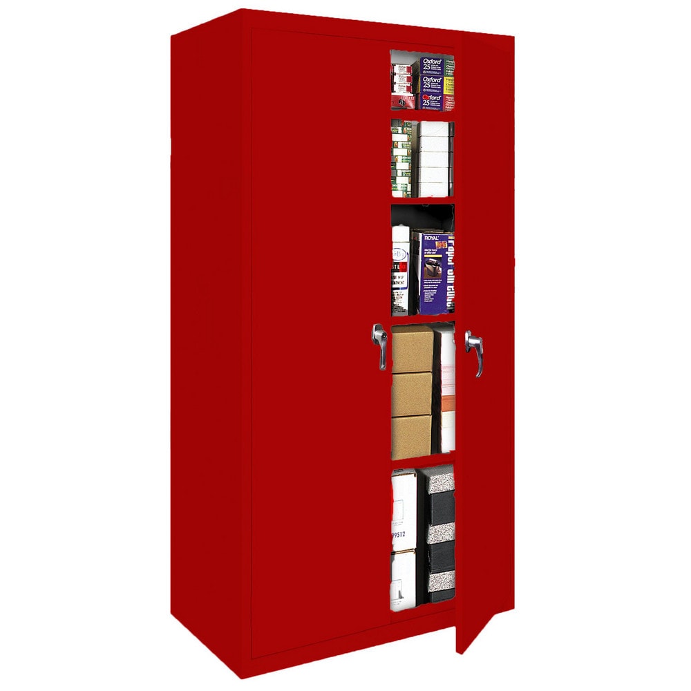 Steel Lockable Welded Storage Cabinet Cabinet: 36" Wide, 24" Deep, 72" High