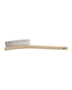 1 1/8″ × 1 1/8″ × 13 3/4″, Stainless Steel Bristle, Shoe Handle Hand Scratch Brushes