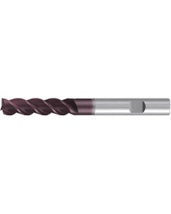 Square End Mill; 4 mm Dia. × 12 mm LOC × 6 mm Shank Dia. × 62 mm OAL ; 3 FL ; Carbide ; AlTiN ; Series 2521A