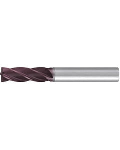 Square End Mill; 4 mm Dia. × 12 mm LOC × 6 mm Shank Dia. × 62 mm OAL ; 4 FL ; Carbide ; AlTiN ; Series 2526A
