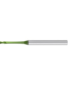 Square End Mill; 1.8 mm Dia. × 1.8 mm LOC × 3 mm Shank Dia. × 43 mm OAL ; 2 FL ; Carbide ; AlCr ; Series Micro