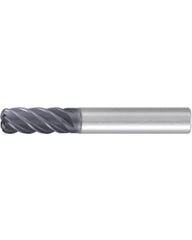 Corner Radius End Mill; 3/4″ Dia. × 1-1/2″ LOC × 3/4″ Shank Dia. × 4″ OAL ; 5 FL ; Carbide ; AlCr ; 1/4″ R