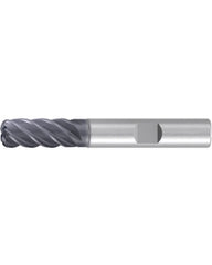 Corner Radius End Mill; 3/4″ Dia. × 1-1/2″ LOC × 3/4″ Shank Dia. × 4″ OAL ; 5 FL ; Carbide ; AlCr ; 1/4″ R