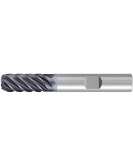 Corner Radius End Mill; 3/4″ Dia. × 1-1/2″ LOC × 3/4″ Shank Dia. × 4″ OAL ; 6 FL ; Carbide ; AlCr ; 0.03″ R