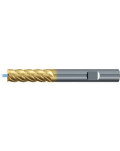 Square End Mill; 3/4″ Dia. × 2-1/4″ LOC × 3/4″ Shank Dia. × 5″ OAL ; 5 FL ; Carbide ; TiAlN+TiN ; Series 2579TZ
