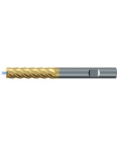 Square End Mill; 3/4″ Dia. × 3″ LOC × 3/4″ Shank Dia. × 6″ OAL ; 5 FL ; Carbide ; TiAlN+TiN ; Series 2581TZ