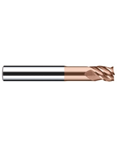 5 mm Cutting Dia. × 6 mm Shank Dia. × 6 mm LOC × 57 mm OAL, 4 Flute, Carbide, Duro-Si, Square Endmill, NX