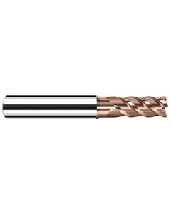 1/4″ Cutting Dia. × 1/4″ Shank Dia. × 1/2″ LOC × 2-1/4″ OAL, 4 Flute, Carbide, Duro-Si, Square Endmill, HX-NVS