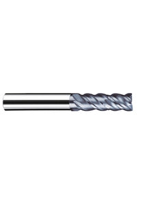 1/2″ Cutting Dia. × 1/2″ Shank Dia. × 1-1/4″ LOC × 3-1/4″ OAL, 4 Flute, Carbide, Polychrom, Square Endmill, NB-NVD