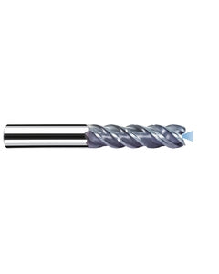 1/4″ Cutting Dia. × 1/4″ Shank Dia. × 3/4″ LOC × 2-1/2″ OAL, 4 Flute, Carbide, Polychrom, Square Endmill, MB-NVDS