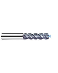 1/4″ Cutting Dia. × 1/4″ Shank Dia. × 3/4″ LOC × 2-1/2″ OAL, 4 Flute, Carbide, Polychrom, Square Endmill, MB-NVDS