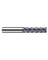 1/4″ Cutting Dia. × 1/4″ Shank Dia. × 3/4″ LOC × 2-1/2″ OAL, 4 Flute, Carbide, Polychrom, Square Endmill, E-Cut