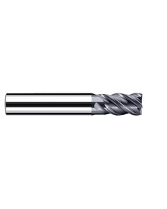 1/2″ Cutting Dia. × 1/2″ Shank Dia. × 3/4″ LOC × 3-1/4″ OAL, 4 Flute, Carbide, Polychrom, Square Endmill, E-Cut