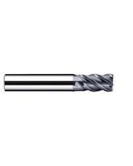 1/2″ Cutting Dia. × 1/2″ Shank Dia. × 3/4″ LOC × 3-1/4″ OAL, 4 Flute, Carbide, Polychrom, Square Endmill, E-Cut