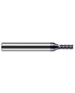 3/32″ Cutting Dia. × 1/4″ Shank Size × 0.279″ LOC × 2-1/2″ OAL, 5 Flute, Carbide, AlTiN Nano, 1/64″ Corner Radius End Mill