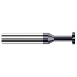 Keyseat Cutter, 5/16″ Dia. × 5/16″ Shank Dia. × 5/32″ CW × 2-1/2″ OAL, 6 Teeth, Carbide, Round Shank, AlTiN, Specialty Profiles