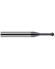3/32″ Dia. × 0.079″ LOC × 1/8″ Shank Size × 1-1/2″ OAL, Flute, Carbide, TiAlN, Ballnose Endmill