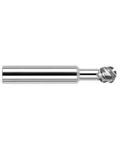 3/32″ Dia. × 0.079″ LOC × 1/8″ Shank Size × 1-1/2″ OAL, 2 Flute, Carbide, Uncoated, Ballnose Endmill